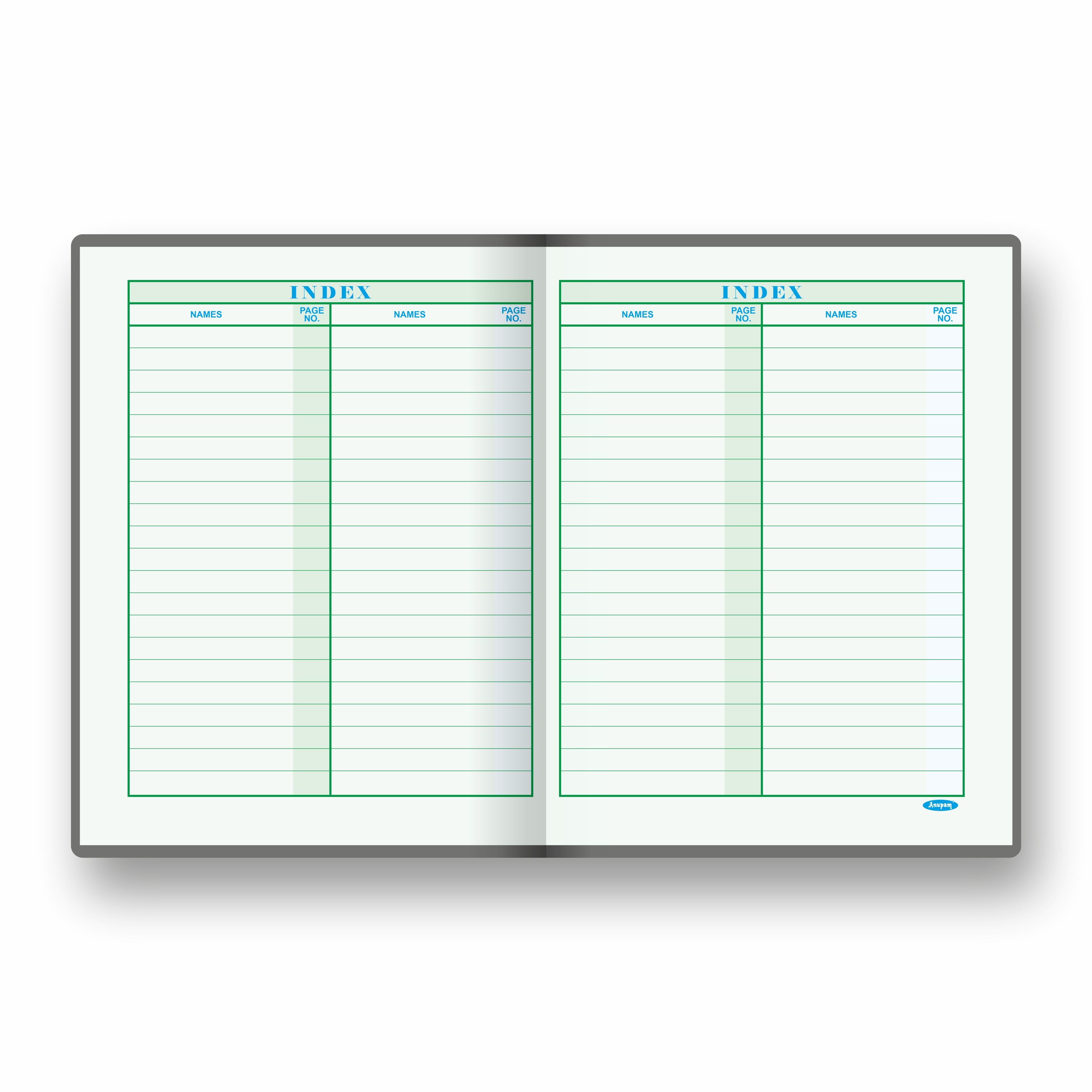 Anupam Collection Pass Book -premium robust material-hardbound and PVC variants- 80 GSM